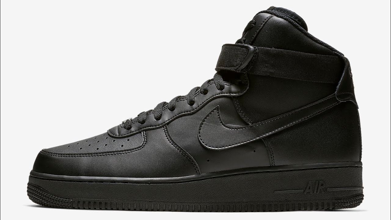 all black mid air force 1