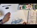 Timelapse - Watercolor - Chrismas Car