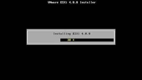 VMware vSphere ESXi 4.0 - Installation from PXE Boot