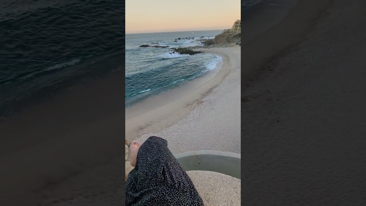 Secret winding staircase to the beach 