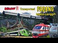 naik kereta api Minangkabau expres dari stasiun Padang menuju bandara internasional Minangkabau