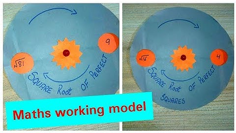Maths Working Model | Square root of number working model For Students | Maths TLM For Students