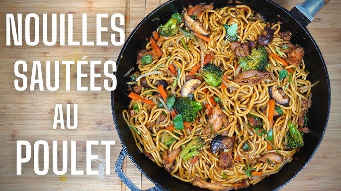 Recette - Nouilles de riz sautées au bœuf en vidéo 