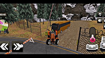 REAL TRACTOR PULLING SIMULATOR|Uphill|Pulling Mode|Offroad|Heavy Tractor Trolley Cargo Simulator