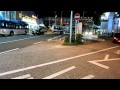 【短縮版】 路線バスが駅前不法駐車の自家用車群を追い払う