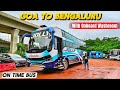 Goa to Bangalore by Jolly Travels 🚍 latest AC Sleeper Bus with Onboard Washroom🚽 | Yellapur Ghat 🔥🚒