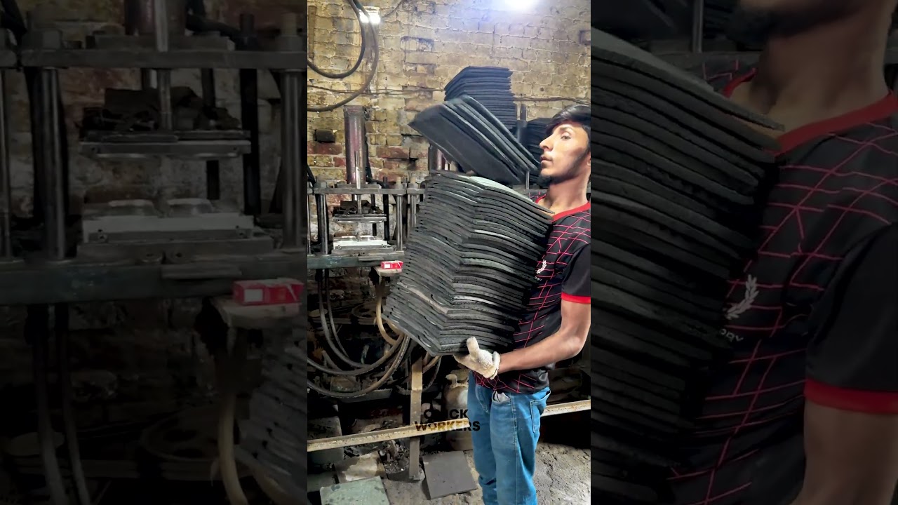 How Rubber Shoe Soles Are Made!