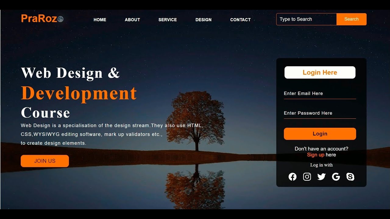 web design html assignment