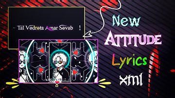 New Shake Effect Xml File || Trending Attitude Lyrics Vedio || Text Animetion Pack ❤️Emon Editz