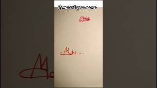#how #to #simple #signature #style #mahi #shorts #viral #explore #handwriting #new #art #video