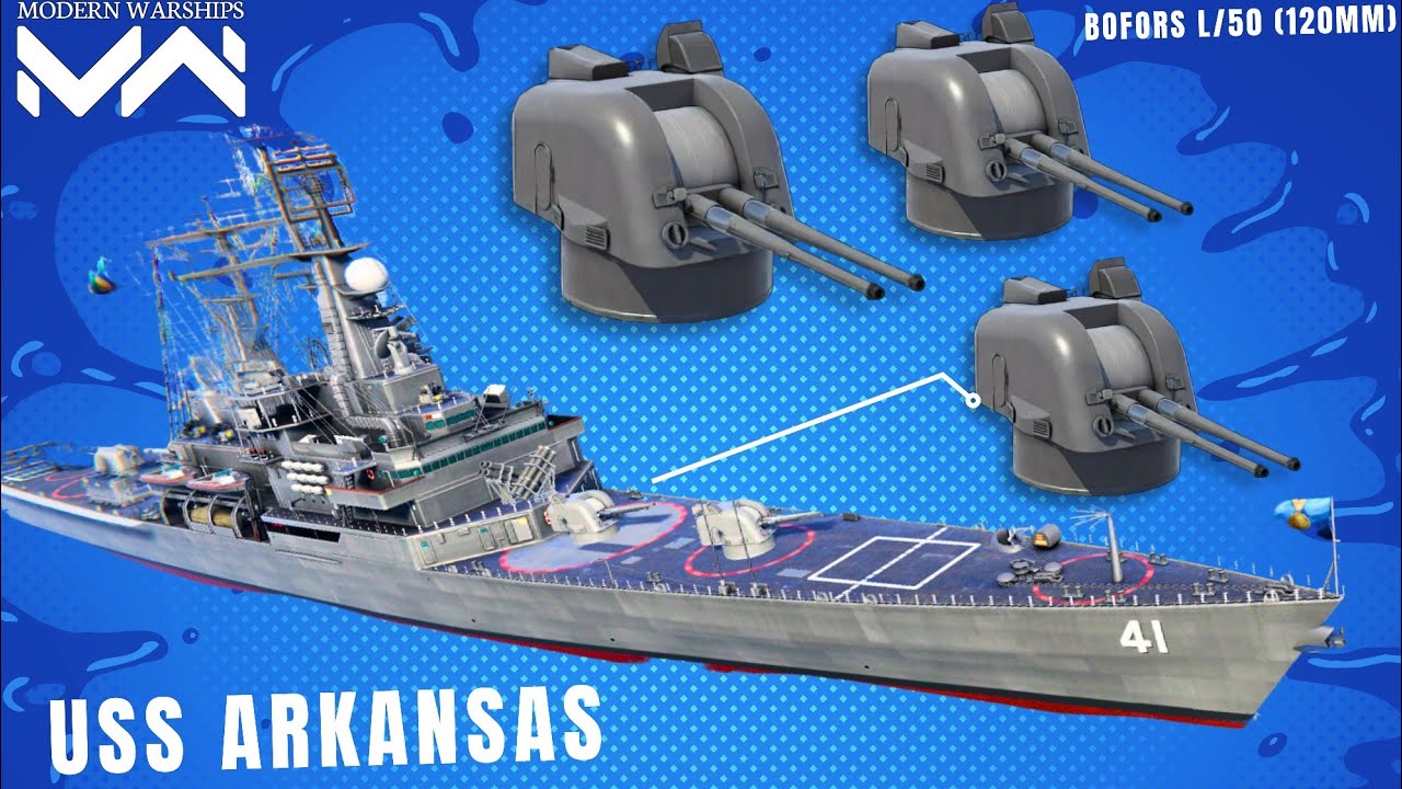 uss-arkansas-with-bofors-l-50-cannon-modern-warships-youtube