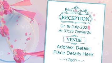 Wedding Invitation Video ||  3D Animated || Save The Date ||  VP-0110