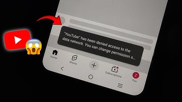 YouTube Has Been Denied Access to The Data Network | YouTube Denied Access Problem 