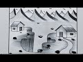 how to draw prakrtik house drawing |prakrtik drawing |prakrtik drawing kaise banaye |prakrtik art