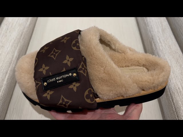 Louis Vuitton Slipper Pillow Flat Comfort Mule, Black, 36