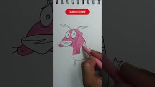 How To Draw Courage The Cowardly Dog - Cartoon Network Show