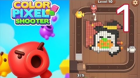 ❤️‍🔥 Color Pixel Shooter / Gameplay Walkthrough / Level 1-10