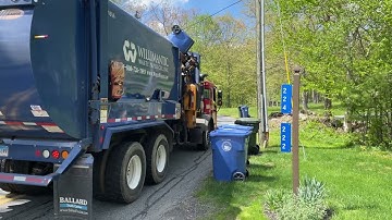 Willimantic Waste Mack LR Labrie Automizer on Heavy Recycling