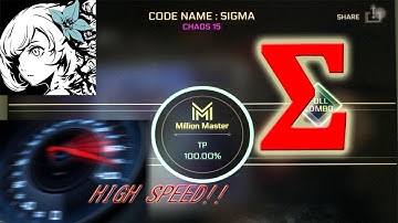 【HIGH SPEED SCANLINE! | CYTUS II】CODE NAME : SIGMA CHAOS LEVEL 15 MM 100.00% TP