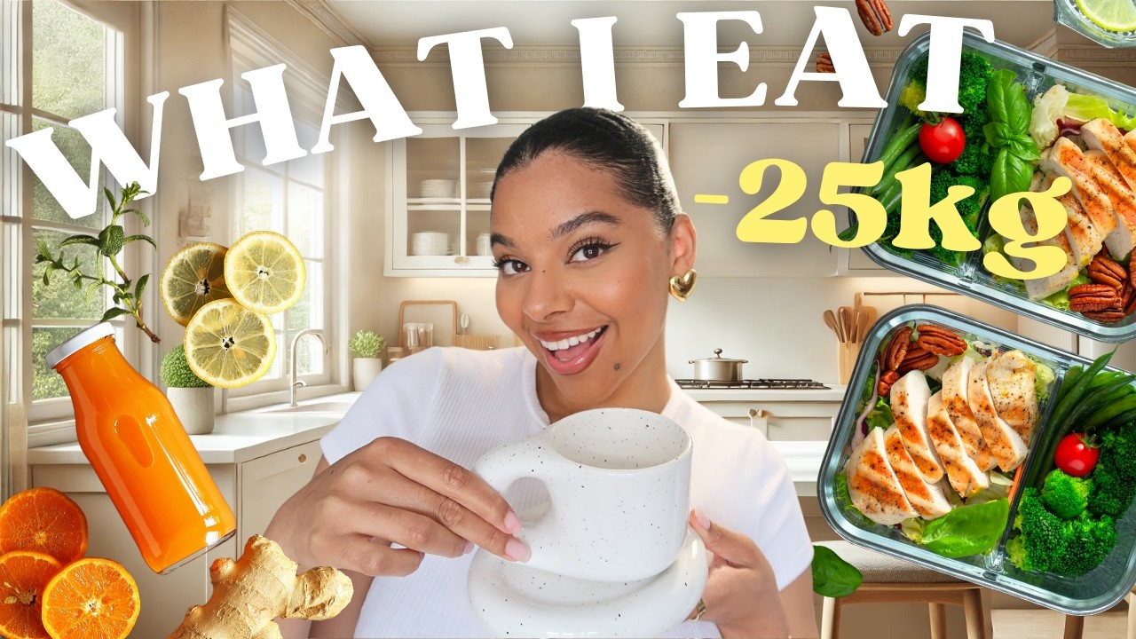 OBJECTIF -25KG UNE JOURNÉE DANS MON ASSIETTE (Organisation, Meal prep, Jus DETOX)