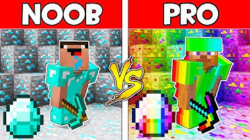 Minecraft NOOB vs PRO : DIAMOND BATTLE IN MINECRAFT! Challenge 100% trolling