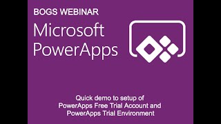 001 - PowerApps: Setup Free Trial Account
