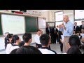 The VP in Asia: Dropping by a classroom in Dujiangyan