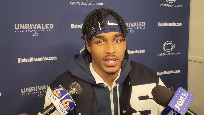 Nittany Lions safety KJ Winston talks 1st career INT, how the Penn State  defense stopped Rutgers