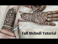 Full designer mehndi tutorial  bridal mehandi tutorial  bridalmehndi tutorial henna