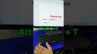 Secret MS Word Trick You Should Know in Here’s a 10-second trick to insert Date &amp; Time automatically