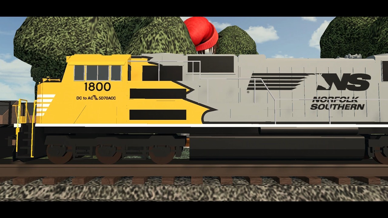 NS 8152 ES44AC leads NS 143 a mixed freight train through Muncie, Indiana