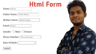 html me form kaise banaye in hindi | how to make form in html #htmlform