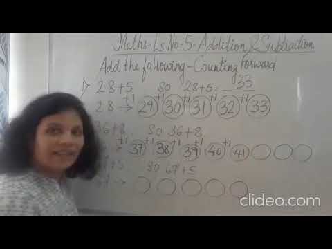 Addition with forward counting - YouTube