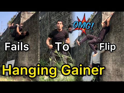 Hanging Gainer Progression / Wall Gainer Backflip/ Next level Flips/ Fails And Flip / Nitin Justin