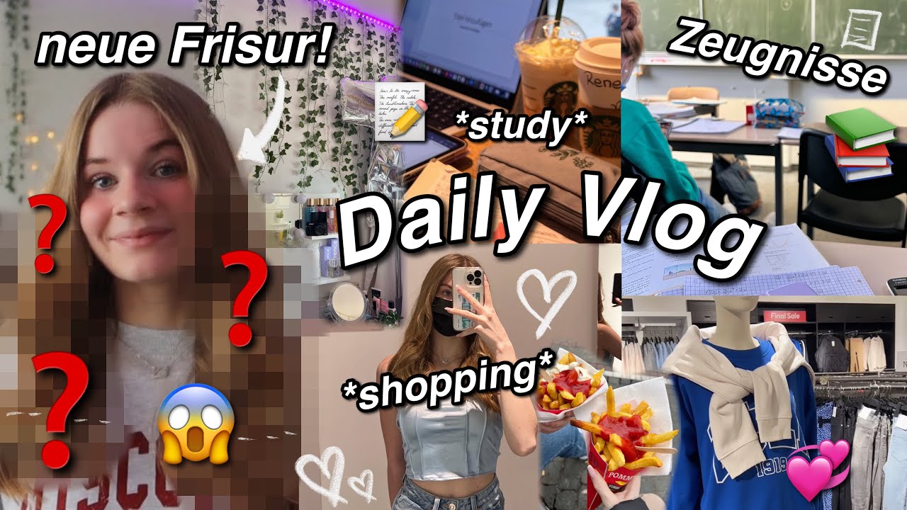 Daily Vlog💞NEUE Frisur!💇🏼‍♀️*shopping,study*📝 productive & motivating📚 | kathie