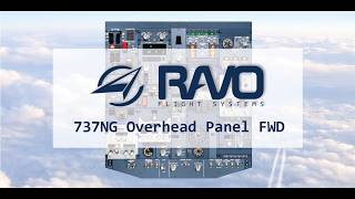 RAVO 737NG Overhead Panel FWD | Announcement