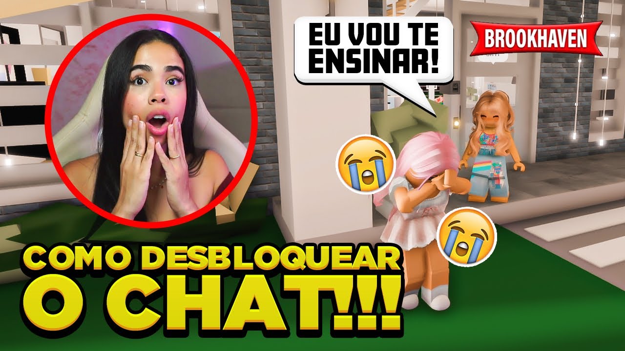 ENCONTREI UMA PESSOA COM CHAT DESBLOQUEADO EM BROOKHAVEN 