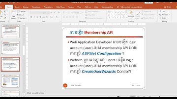 ASP.NET - Web Security API Membership - Part 2