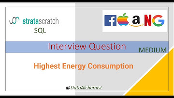 Highest Energy Consumption | Medium | StrataScratch | SQL | Solution | Interview Problem
