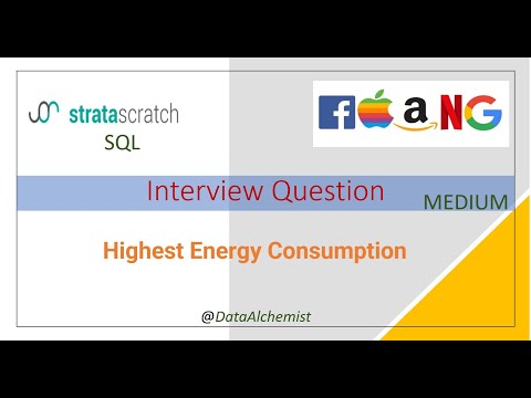 Highest Energy Consumption | Medium | StrataScratch | SQL | Solution | Interview Problem