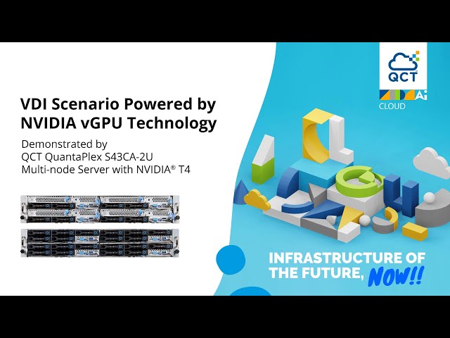 VDI Scenario Demo | QuantaPlex S43CA-2U with NVIDIA® T4