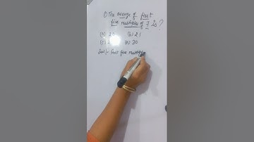 Average of first five Multiple of 7 #trending #viral #learnmathematics #maths #ytshorts #easyconcept