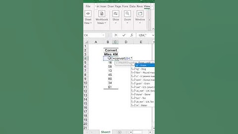 AUTOMATICALLY CONVERT MILES TO KM IN EXCEL #shortvideo #viral #excel #miles #km #convert #tricks