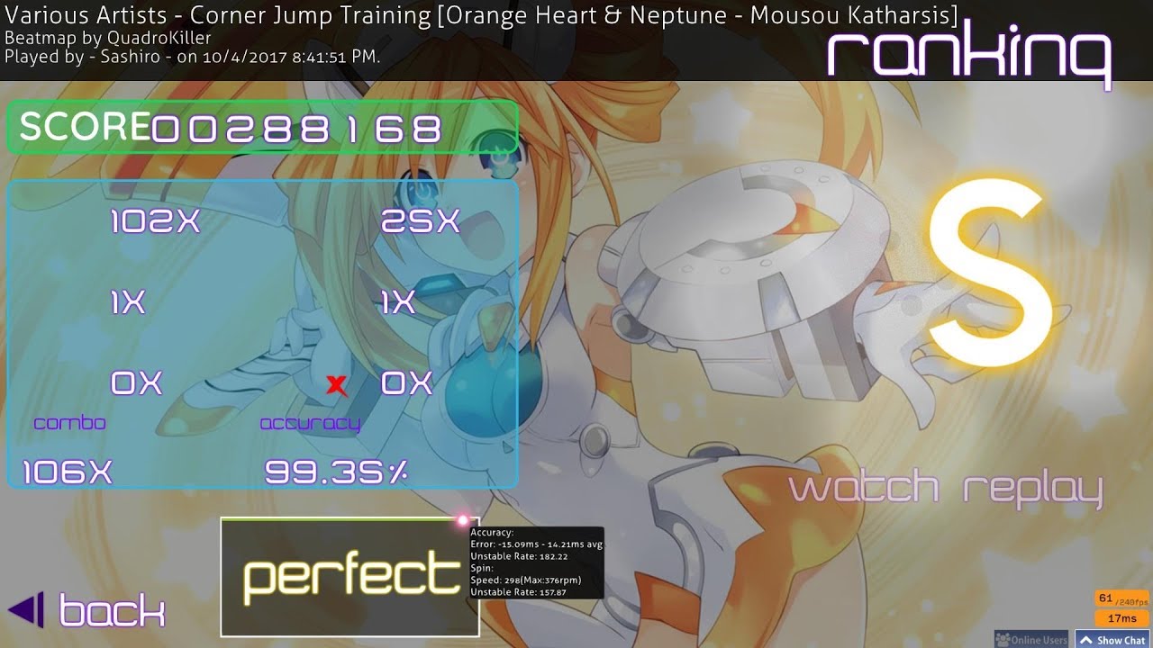 Osu! Various Artists Corner Jump Training Orange Heart & Neptune Mousou