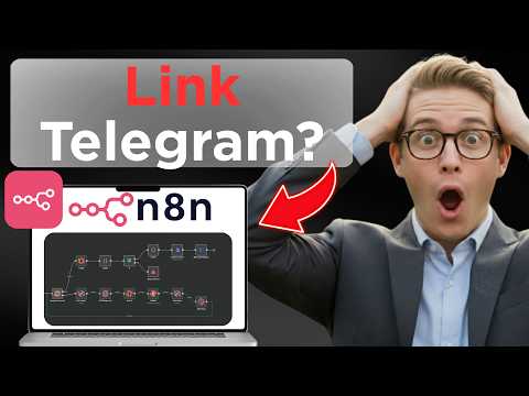 How to Connect n8n to Telegram tutorial thumbnail