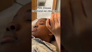 Black girl get her ear cleaned by a Chinese.full video my YouTube#china #china asmr #chinese