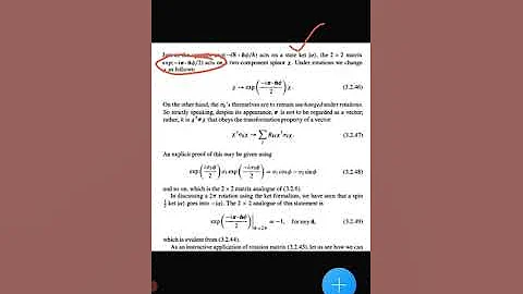 2*2 matrix representation of the rotation operator