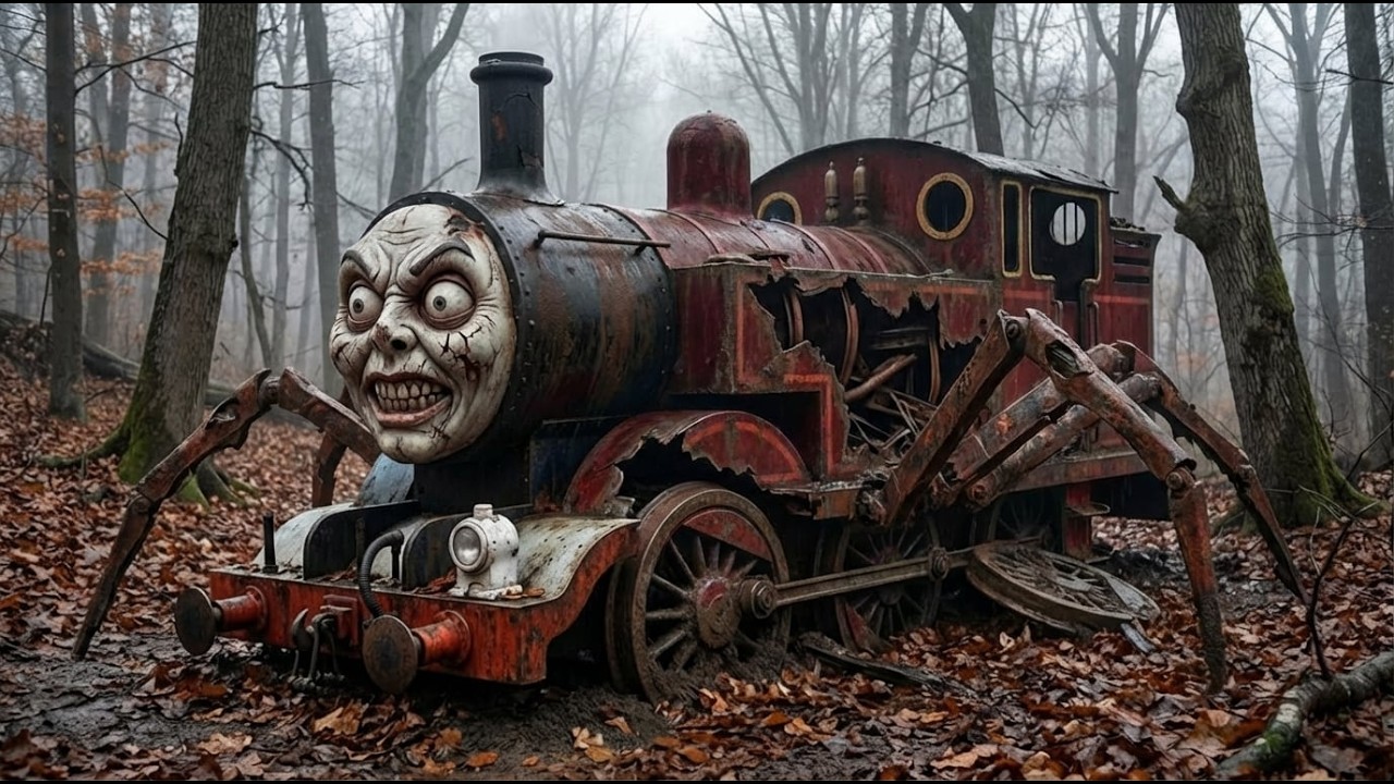 ASMR  Car Restoration🚂Full Rebuild Choo Choo Charles an Abandoned Rusty Smiling Train in the Forest