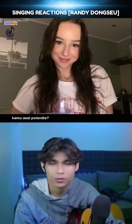 Download lagu Singing Reactions [Randy Dongseu] Randy's flirting makes a beautiful Polish girl 🇵🇱 blush