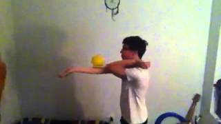 Inside Arm roll to behind the head bridge